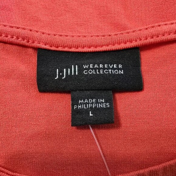 J. Jill Wearever Collection NWT Wrap Tie Sleeveless Tank Top in Red Coral Sz L - Picture 6 of 10